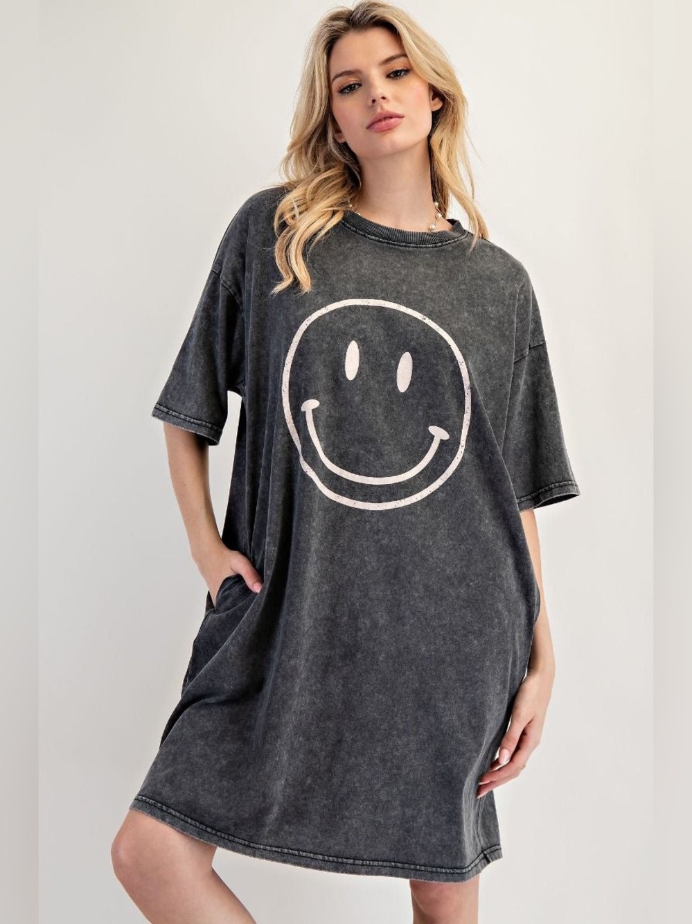 Easel Daydreamer Washed Cotton T-Shirt Dress Women’s size 2X
